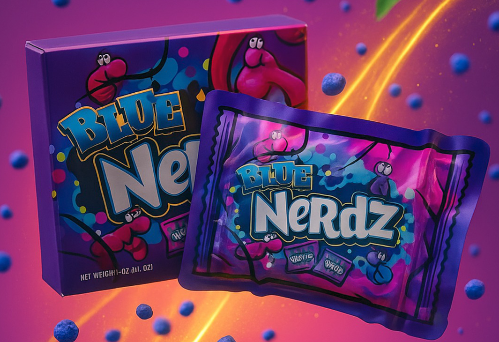 3.5 Mylar bags with boxes for retail display