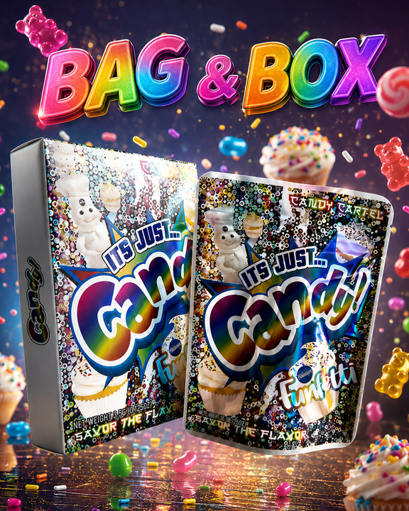 Mylar bag and box set for secure, airtight storage and packaging of herbs, spices, or small items