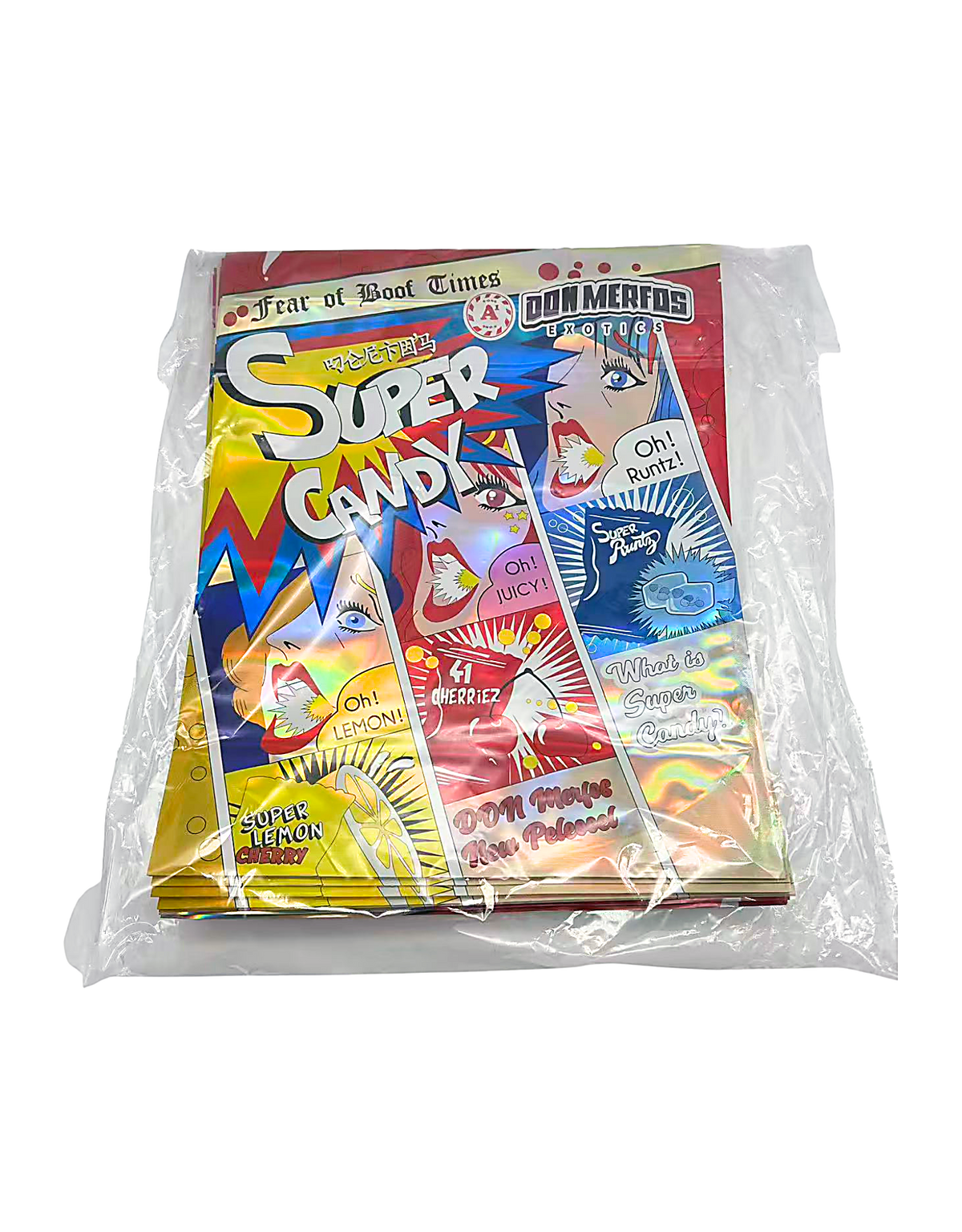 25 Pack – 1lb Exotic Mylar Bags - Super Mambaz