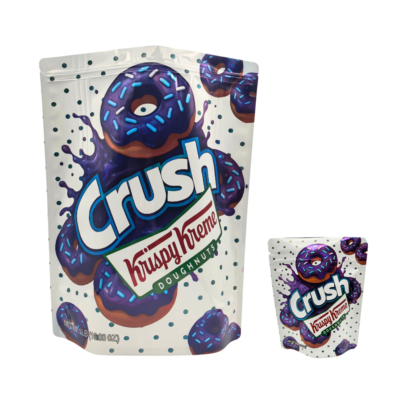 12 Pack – 1lb Exotic Mylar Bags - Crush Strawberry
