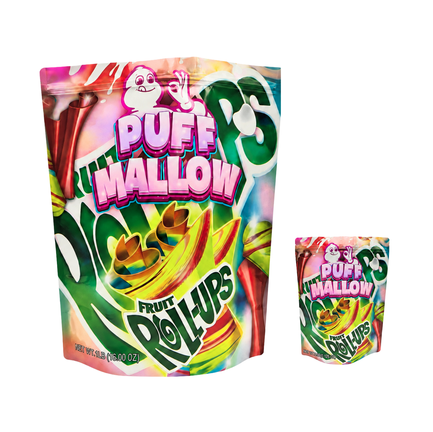 12 Pack – 1lb Exotic Mylar Bags - Puffmallow Banana Delights