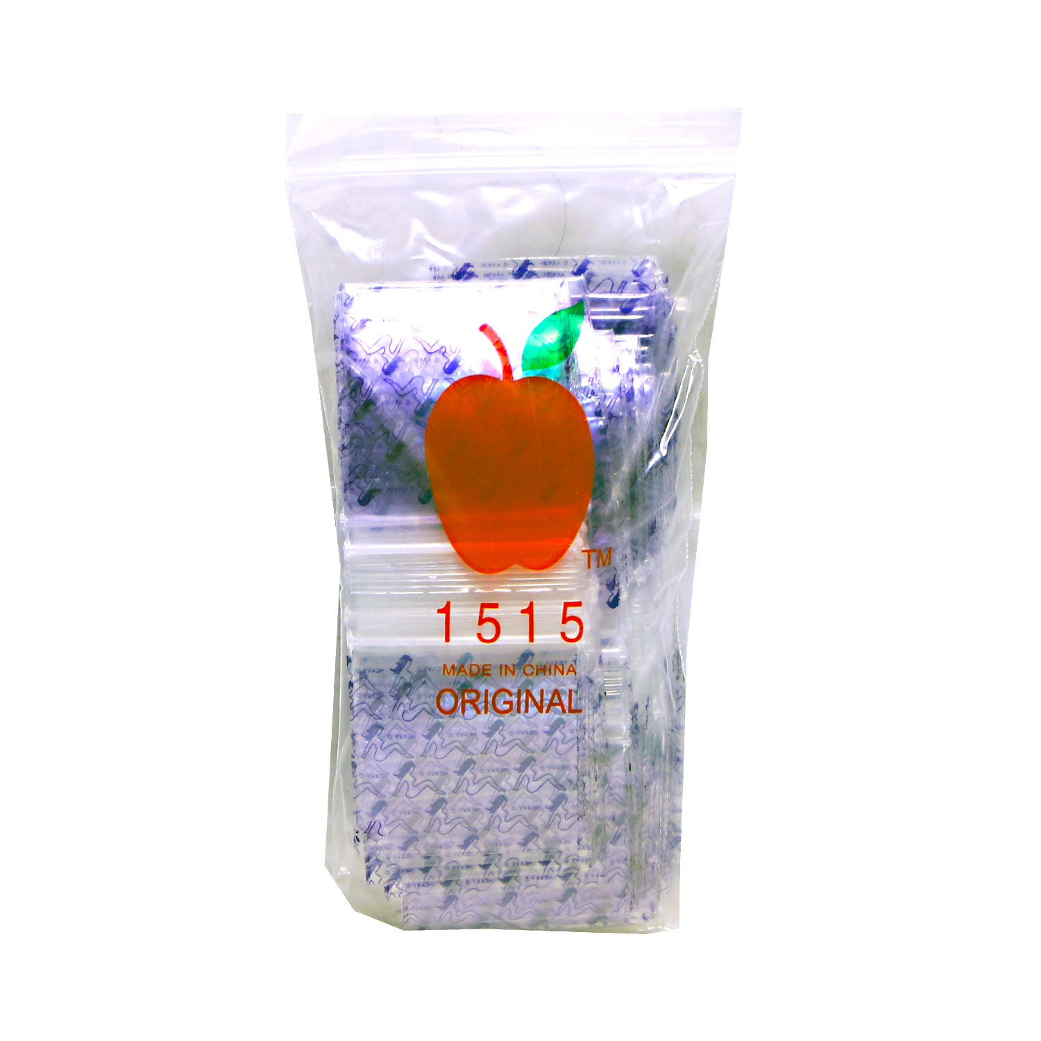 Mylar Bags, herb Mylar Bags, , Where to buy mylar bags, Custom mylar bags near me, Mylar Bags Wholesale. Packaged product with a red apple logo and text on a white background