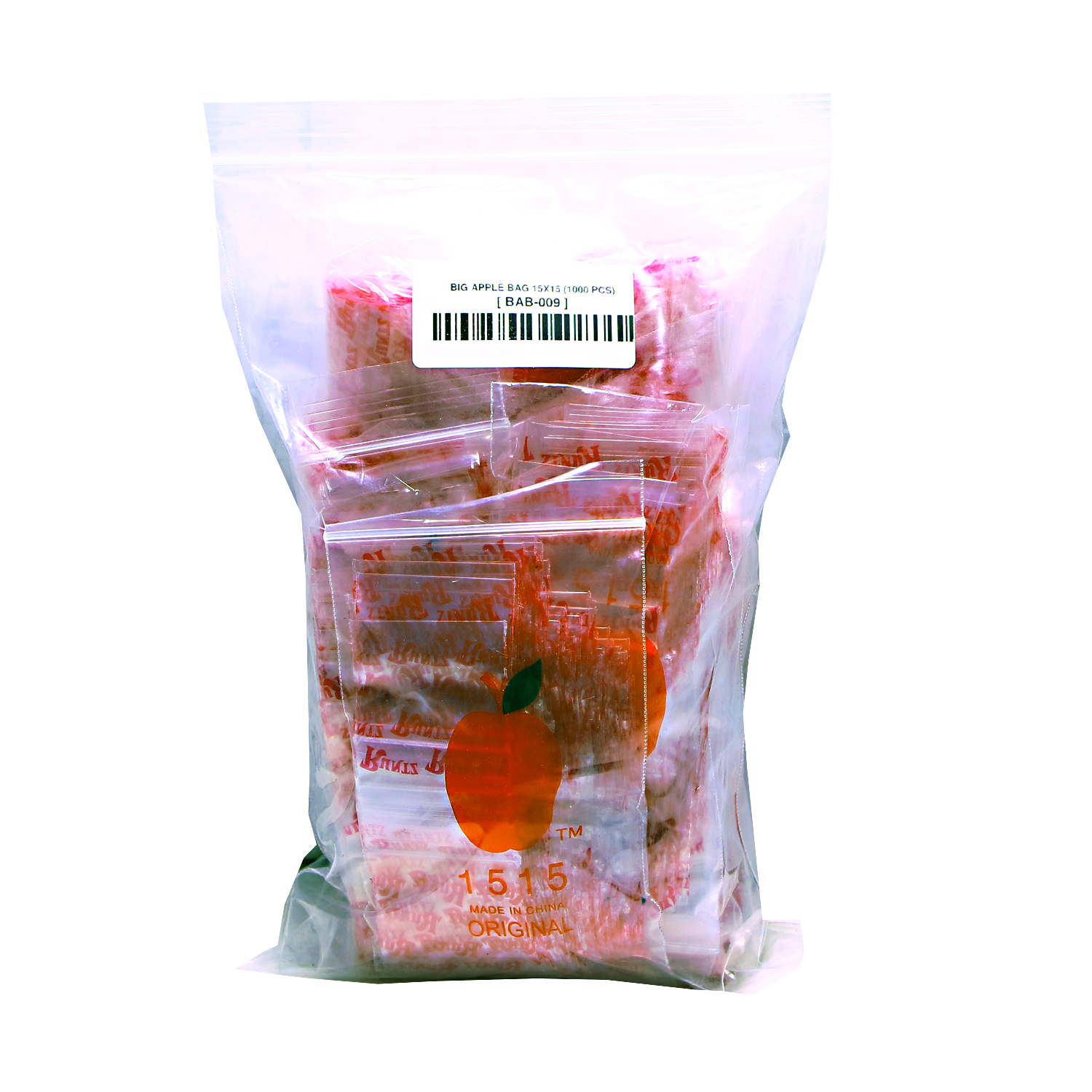 Mylar Bags, herb Mylar Bags, , Where to buy mylar bags, Custom mylar bags near me, Mylar Bags Wholesale. Clear plastic bag with a label containing a barcode on a white background