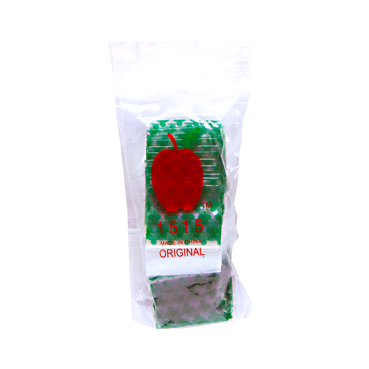 Mylar Bags, herb Mylar Bags, , Where to buy mylar bags, Custom mylar bags near me, Mylar Bags Wholesale. Packaged product with a red apple logo and text on a white background