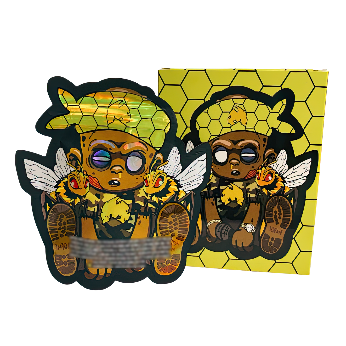 3.5g Mylar Bag with Window Box - I Can't Feel My Honey (25 Bags+25Boxes)