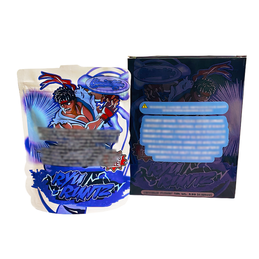 3.5g Mylar Bag with Window Box - RYU Runtz (25 Bags+25Boxes)