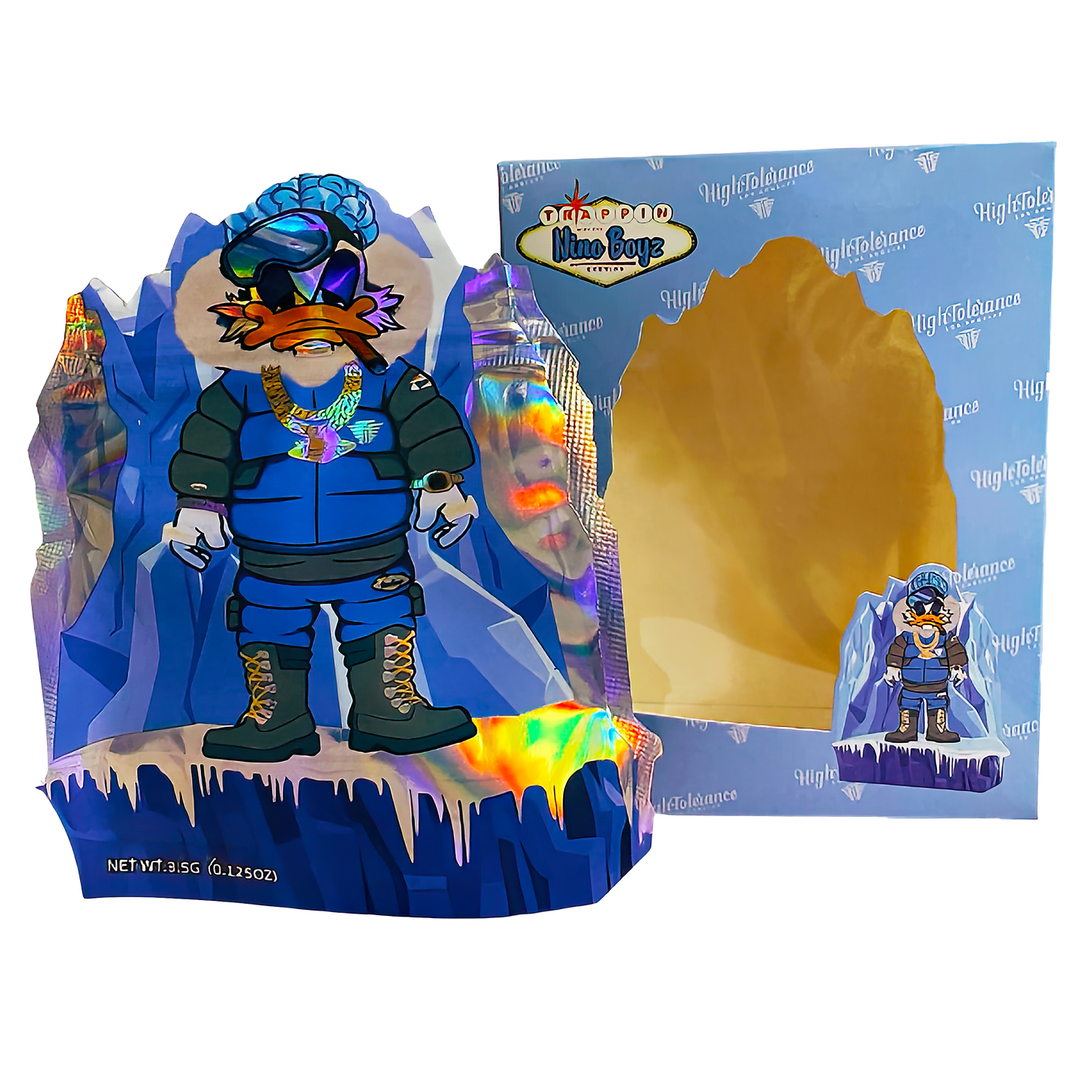 3.5g Mylar Bag with Window Box - Trappin Nino Boyz (25 Bags+25Boxes)