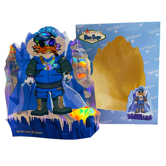 3.5g Mylar Bag with Window Box - Trappin Nino Boyz (25 Bags+25Boxes)