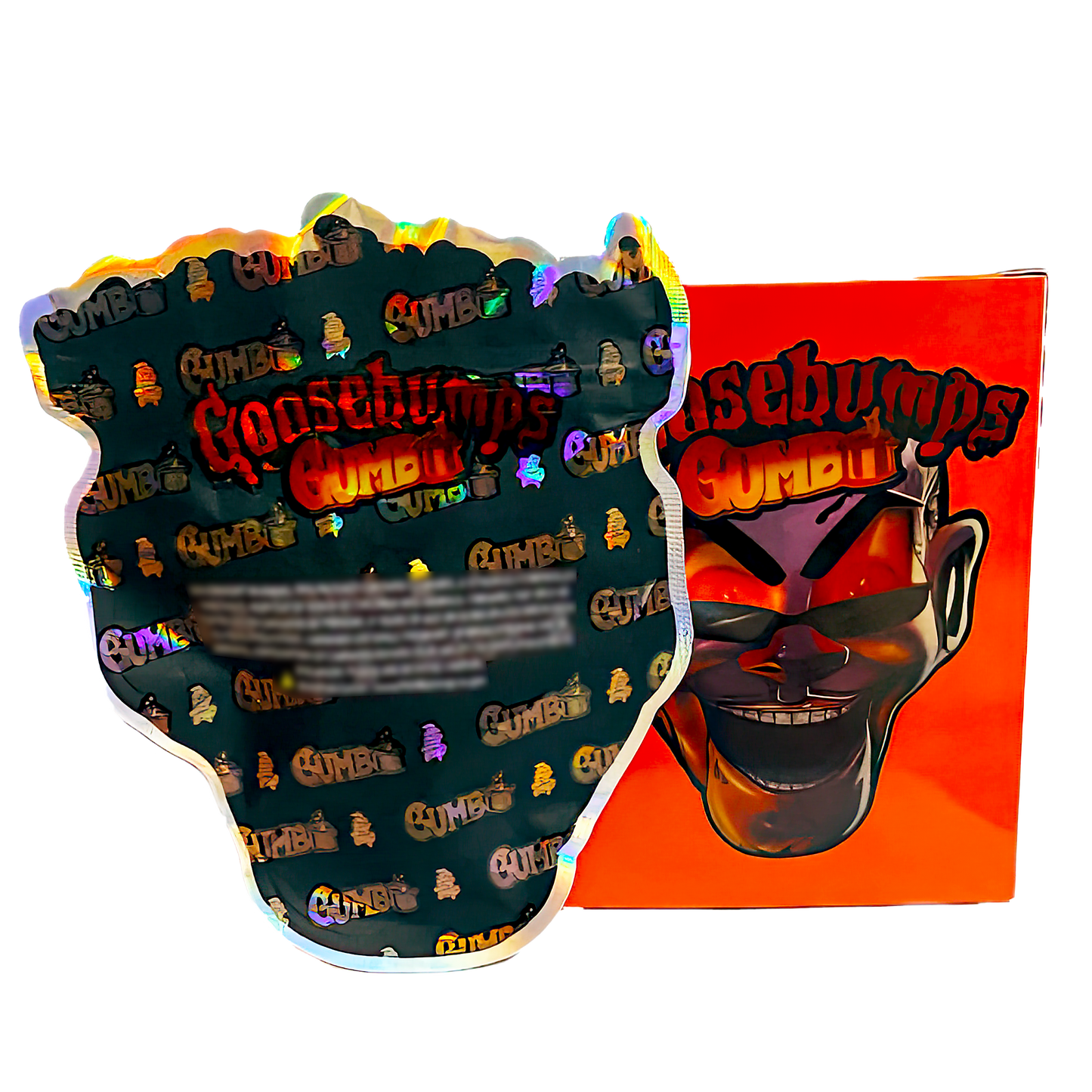 3.5g Mylar Bag with Window Box - Goosebumps Gumbo (25 Bags+25Boxes)