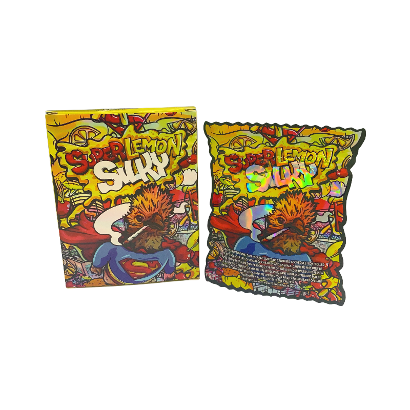 25 Pack 3.5g Shaped Bags & Window Boxes Set - Super Lemon Silky