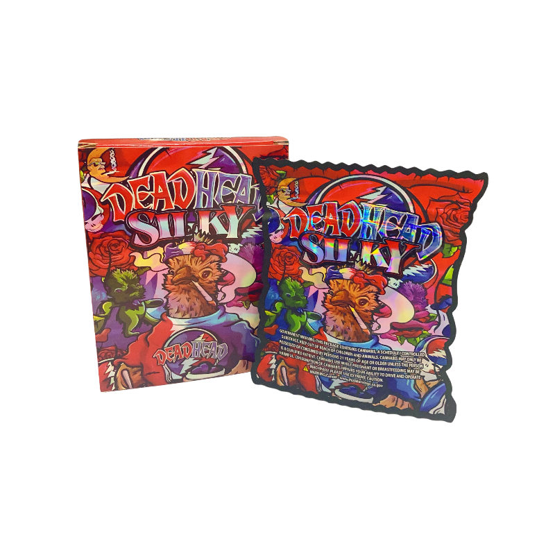 25 Pack 3.5g Shaped Bags & Window Boxes Set - Deadhead Silky