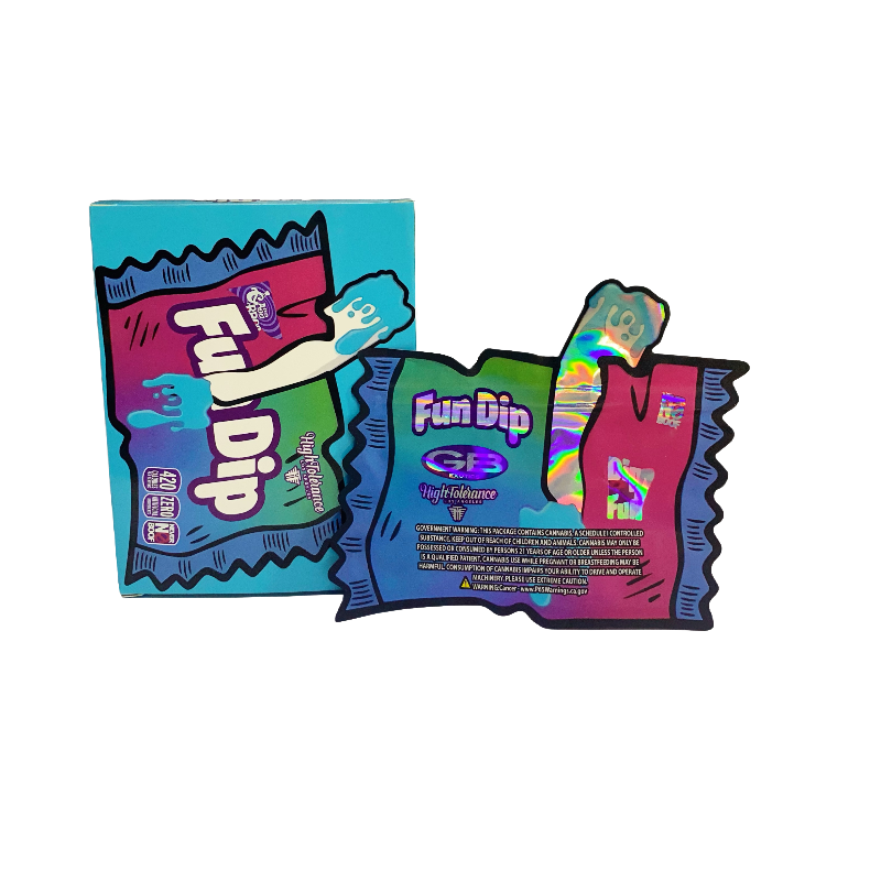 25 Pack 3.5g Shaped Bags & Window Boxes Set - High Tolerance Fun Dip