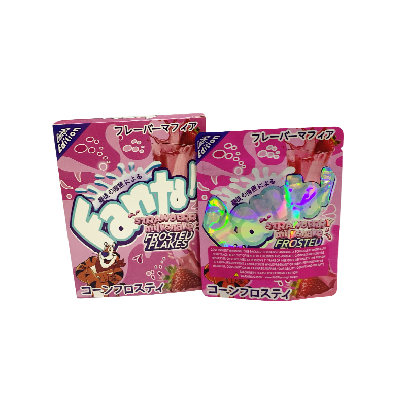 25 Pack 3.5g Shaped Bags & Window Boxes Set - Fanta Strawberry Milkshake