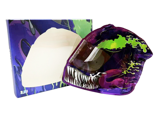 3.5g Mylar Bag with Window Box - Venom Helmet (25 Bags+25Boxes)