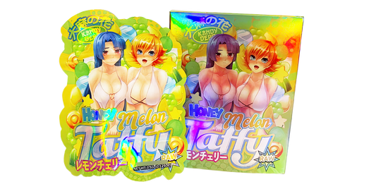 3.5g Shaped Mylar Storage Bag with Box - Honey Melon Taffy (25 Storage Bags+25Boxes)