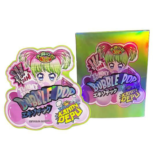 3.5g Shaped Mylar Storage Bag with Box - Bubble Pop Depo (25 Storage Bags+25Boxes)