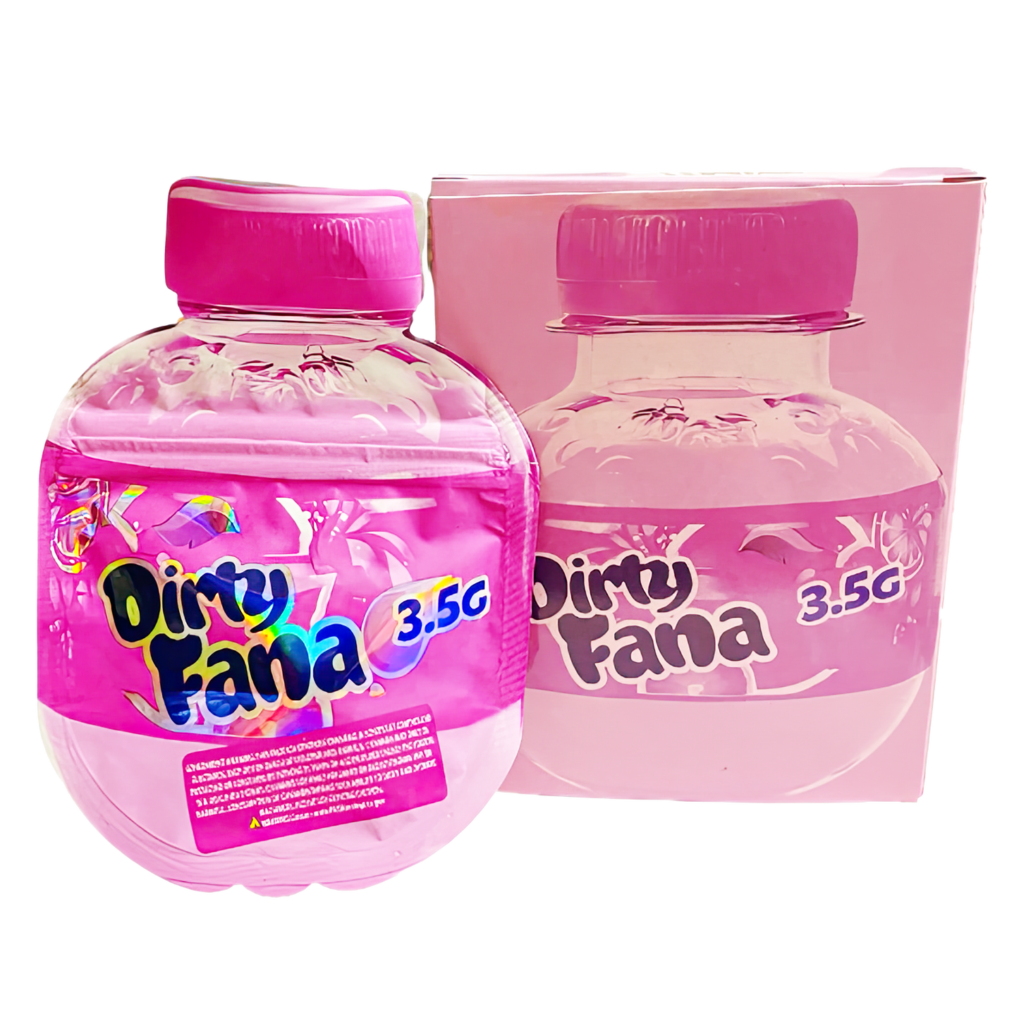 3.5g Shaped Mylar Storage Bag with Box - Dirty Fana (25 Storage Bags+25Boxes)