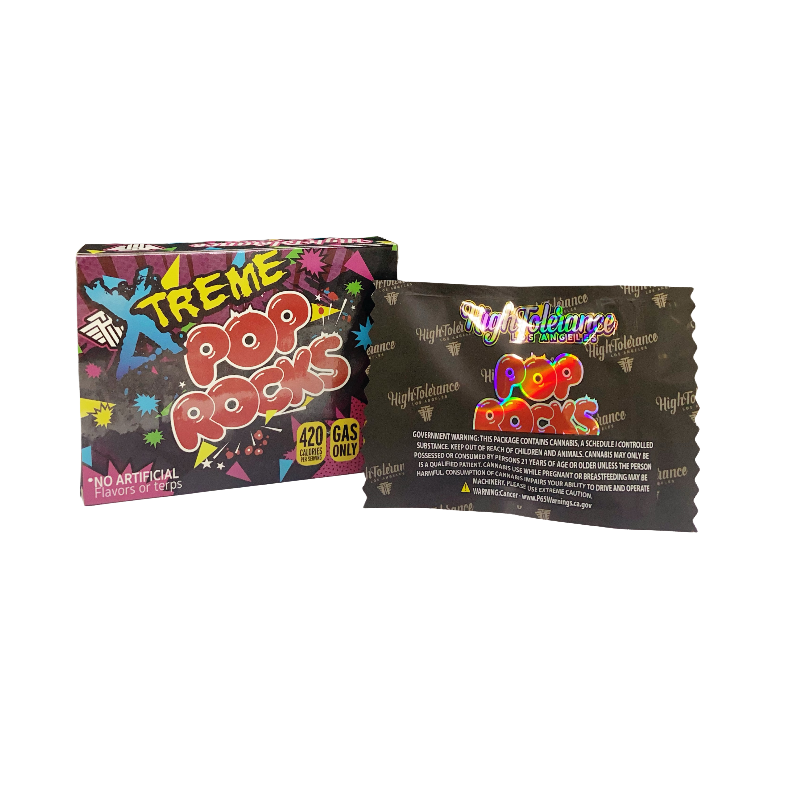 25 Pack 3.5g Shaped Bags & Boxes Set - High Tolerance Xtreme Pop Rocks