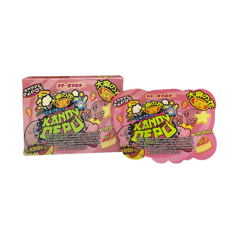 25 Pack 3.5g Shaped Bags & Boxes Set - Kandy Depo Strawberry Cheesecake