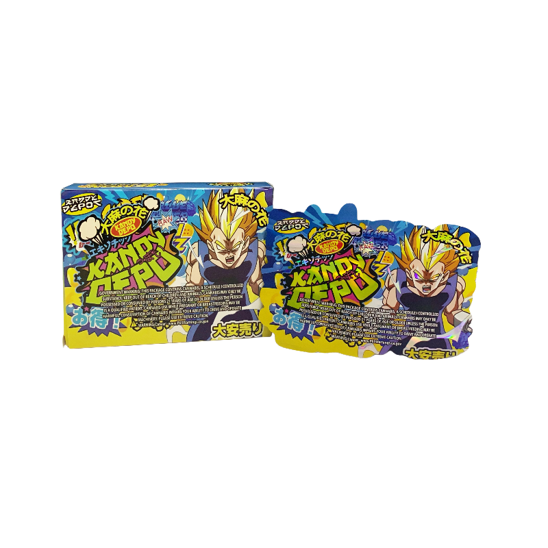 25 Pack 3.5g Shaped Bags & Boxes Set - Kandy Depo Super Lemon Shockz