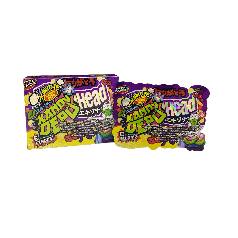 25 Pack 3.5g Shaped Bags & Boxes Set - Kandy Depo Black Cherry Lemonhead