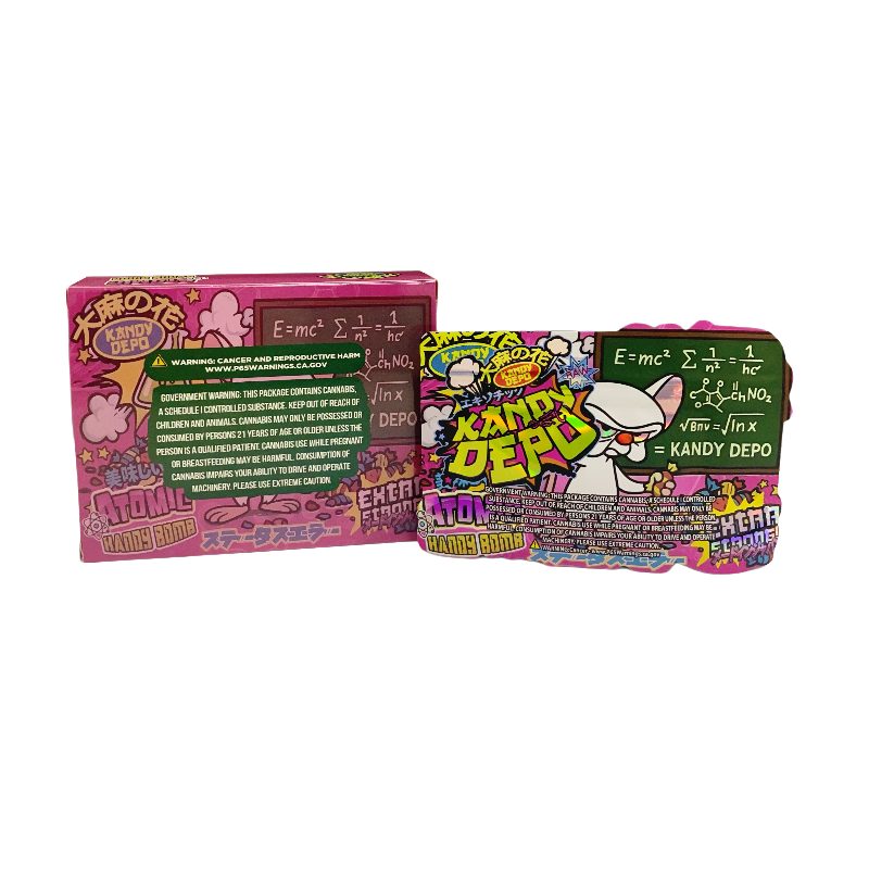25 Pack 3.5g Shaped Bags & Boxes Set - Kandy Depo Atomic Handy Bomb