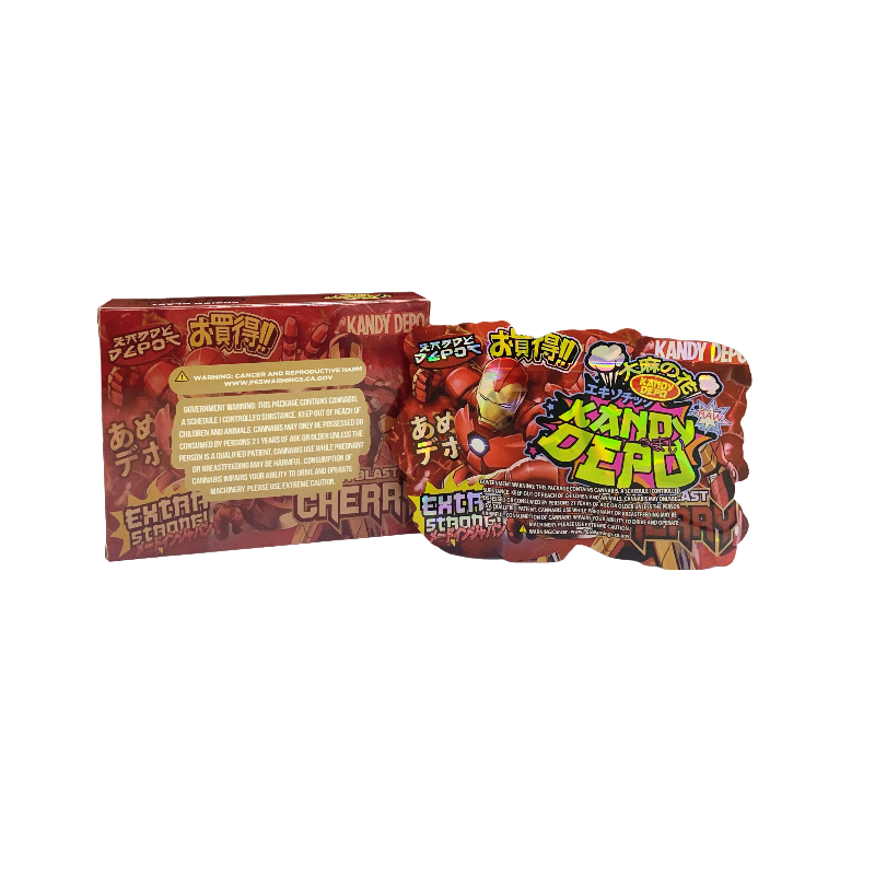 25 Pack 3.5g Shaped Bags & Boxes Set - Kandy Depo Fusion Blast Cherry