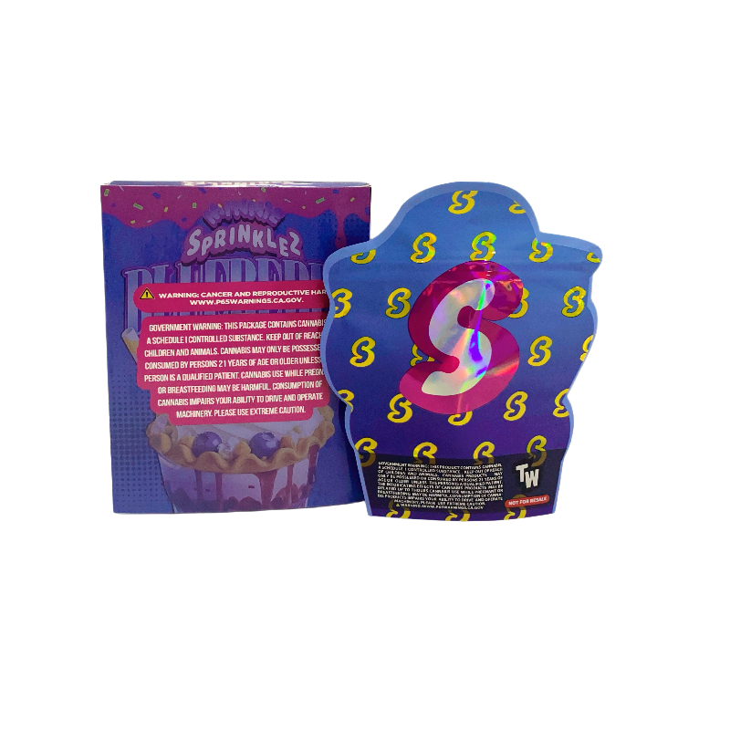 25 Pack 3.5g Shaped Bags & Boxes Set - Sprinklez Blueberry Pie