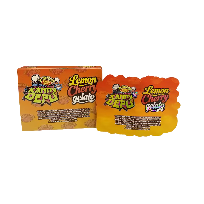 25 Pack 3.5g Shaped Bags & Boxes Set - Kandy Depo Lemon Cherry Gelato