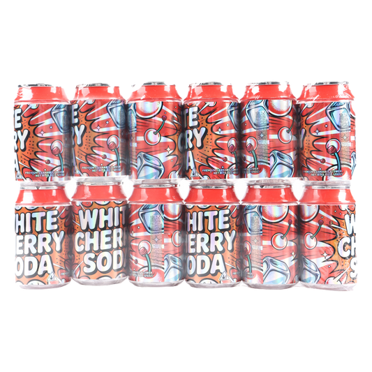 3.5g Plastic Soda Can Jar - White Cherry Soda (12 Count)