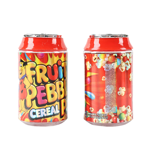 3.5g Plastic Soda Can Jar - Fruity Pebbles Pop (12 Count)