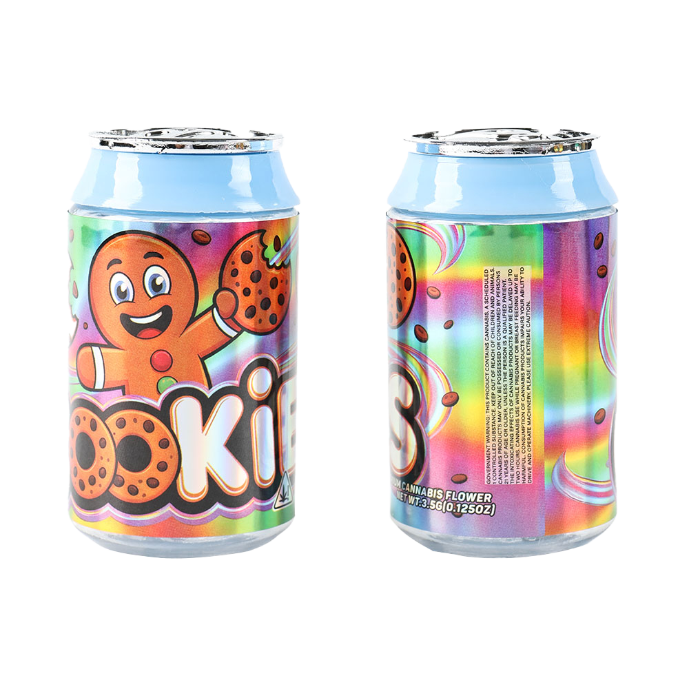 3.5g Plastic Soda Can Jar - Cookies (12 Count)