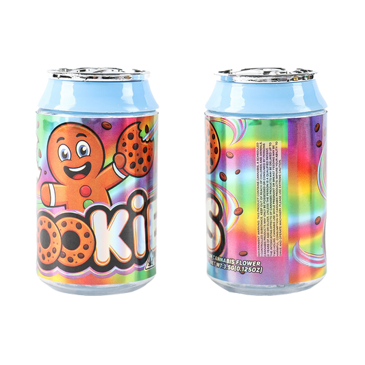 3.5g Plastic Soda Can Jar - Cookies (12 Count)