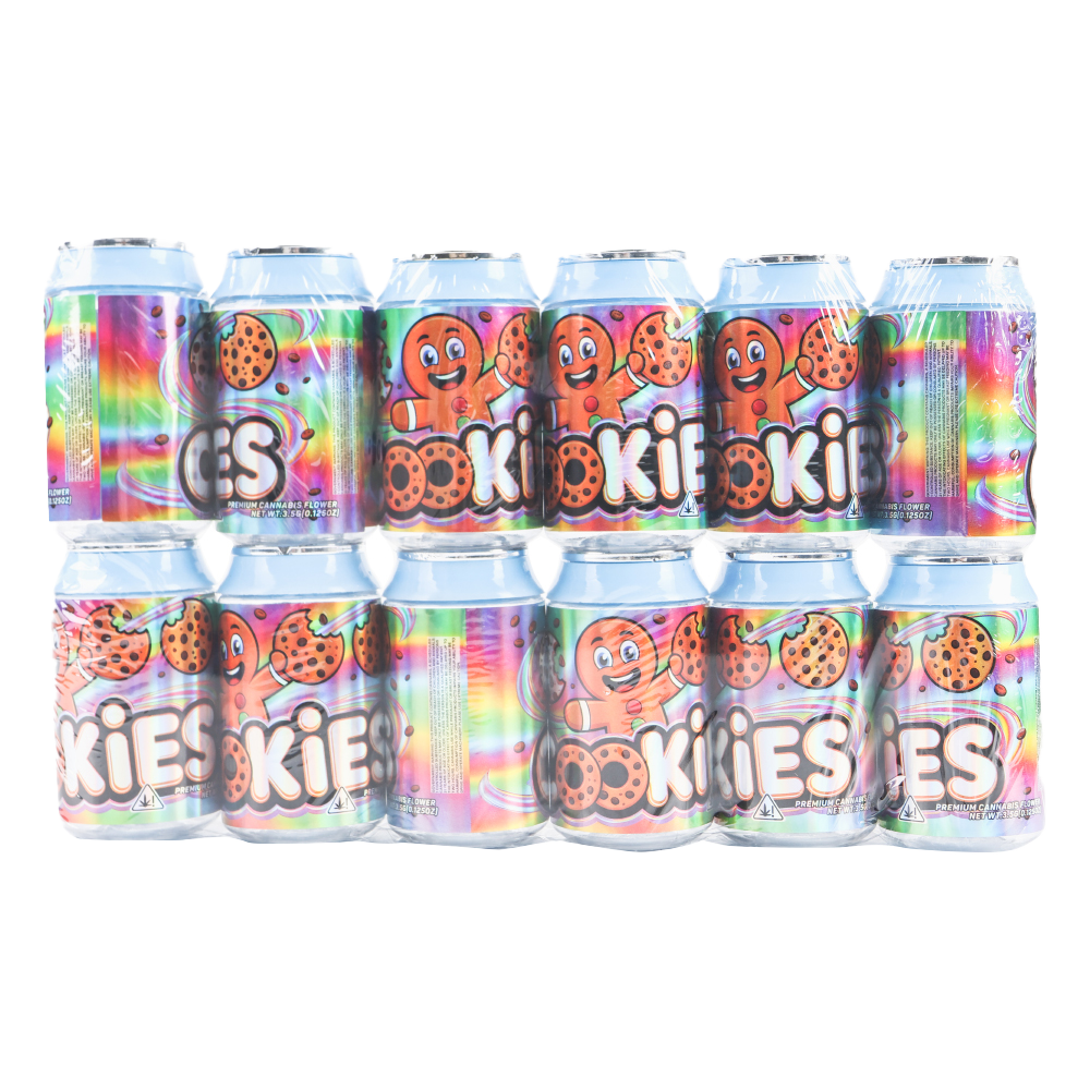 3.5g Plastic Soda Can Jar - Cookies (12 Count)