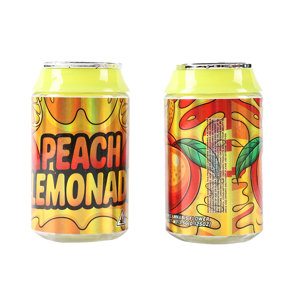 3.5g Plastic Soda Can Jar - Peach Lemonade (12 Count)