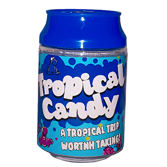 3.5g Plastic Soda Can Jar - Tropical Candy (12 Count)