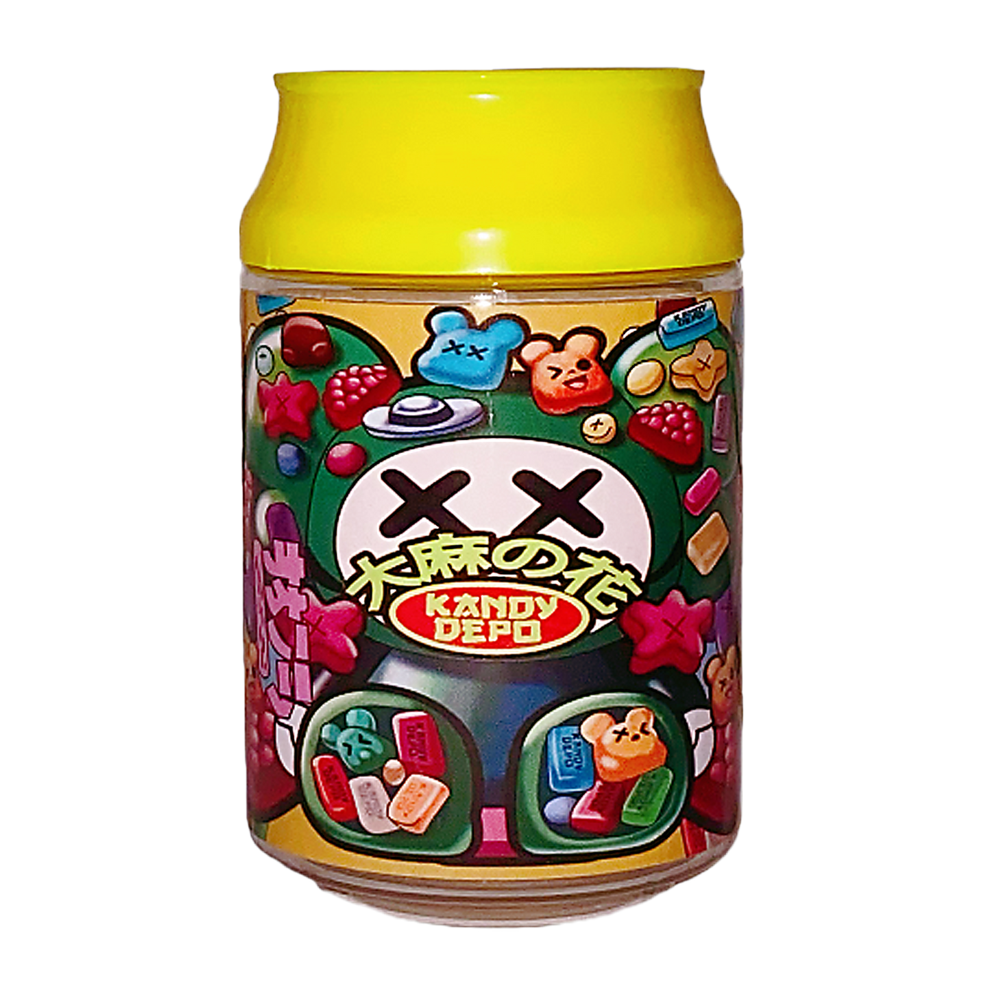 3.5g Plastic Soda Can Jar - Kandy Depo XX Bear Candy (12 Count)