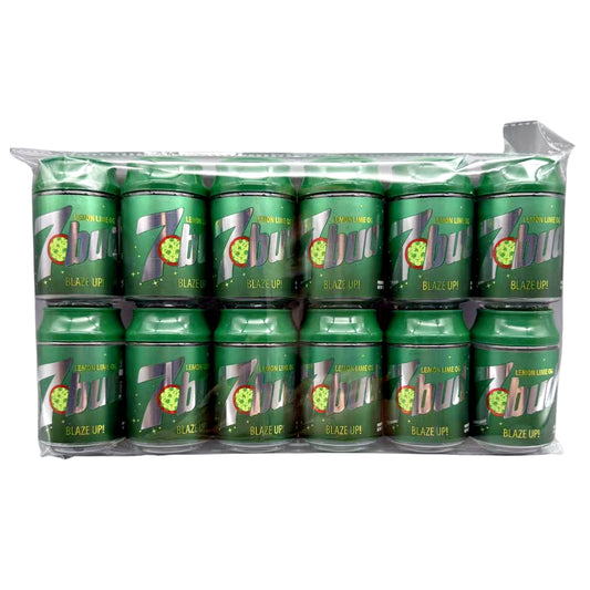 Can Mylar bag 3.5g, herb Mylar Bags, Where to buy mylar bags, Custom mylar bags near me, Mylar Bags Wholesale. Pack of 12 green 7UP cans with 'Blaze Up' text on a white background