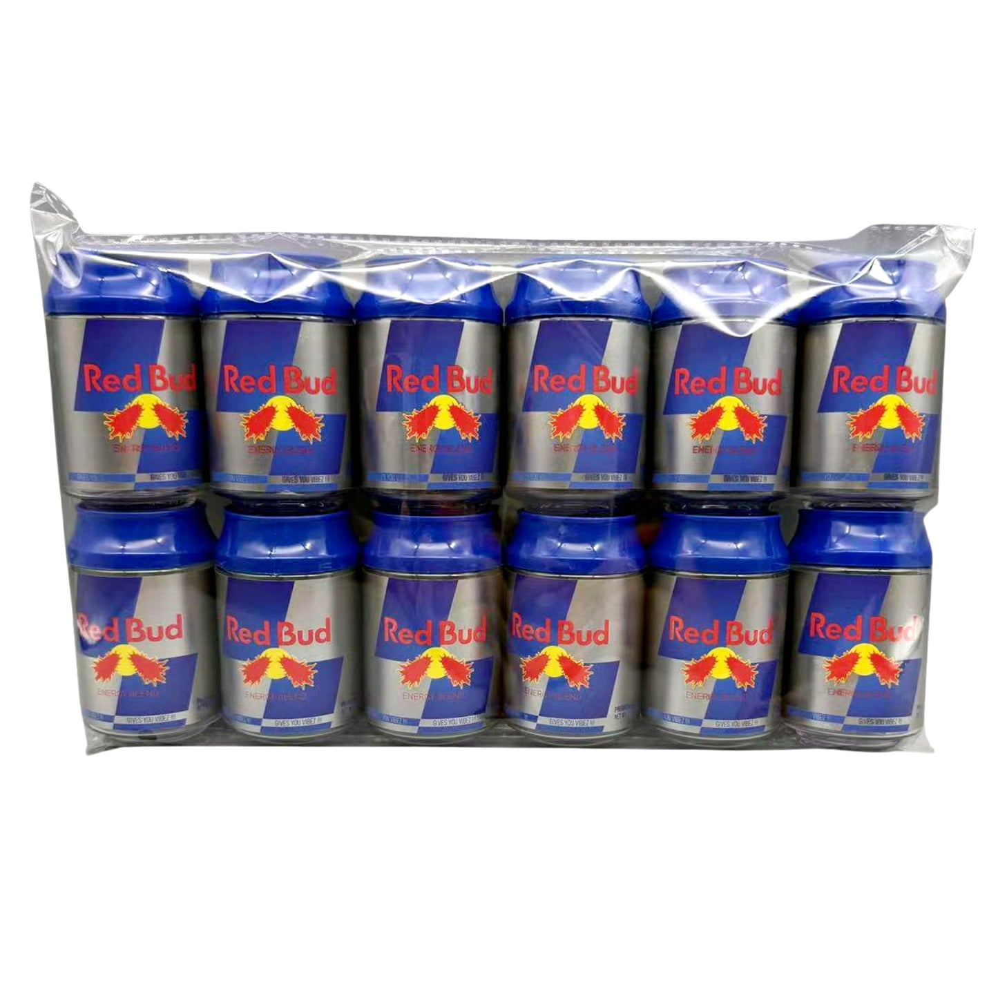 3.5g Plastic Soda Can Jar - Red Bud (12 Count)