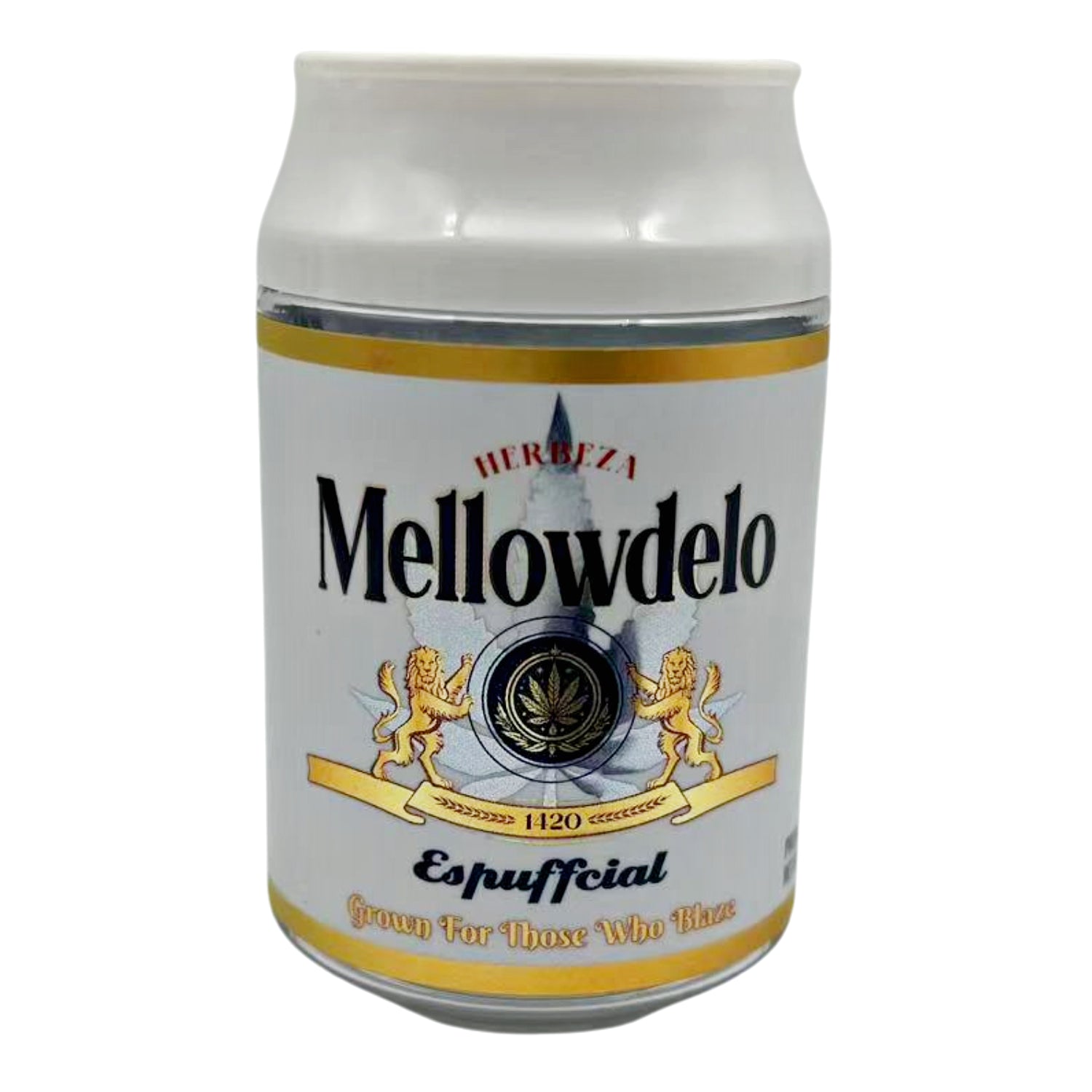 Can Mylar bag 3.5g, herb Mylar Bags, Where to buy mylar bags, Custom mylar bags near me, Mylar Bags Wholesale. Mellowdelo product container with branding on a white background