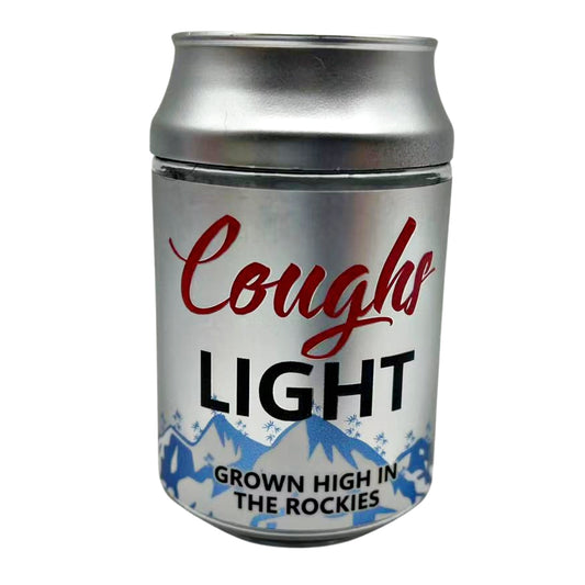 Can Mylar bag 3.5g, herb Mylar Bags, Where to buy mylar bags, Custom mylar bags near me, Mylar Bags Wholesale. Silver can with red and black text on a white background