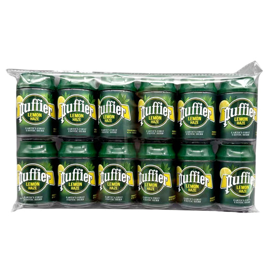 Can Mylar bag 3.5g, herb Mylar Bags, Where to buy mylar bags, Custom mylar bags near me, Mylar Bags Wholesale. Pack of Puffifer Lemon Haze vape cartridges in a clear plastic packaging on a white background