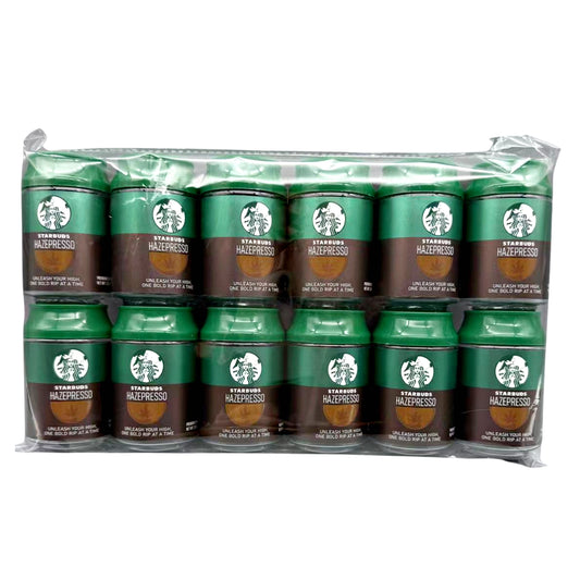 Can Mylar bag 3.5g, herb Mylar Bags, Where to buy mylar bags, Custom mylar bags near me, Mylar Bags Wholesale. Pack of Starbucks Hazelnesso coffee pods on a white background