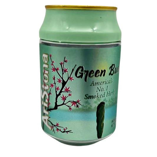 Can Mylar bag 3.5g, herb Mylar Bags, Where to buy mylar bags, Custom mylar bags near me, Mylar Bags Wholesale. Green can with branding and text on a white background