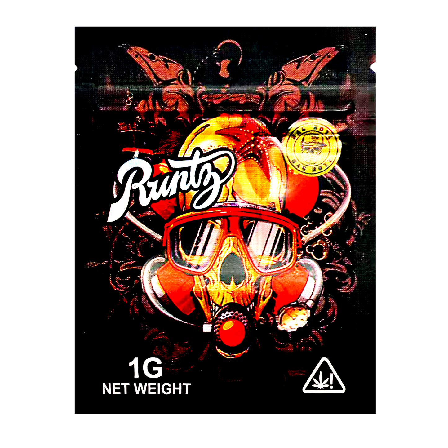 1g Exotic Mylar Bag - Rutnz Skull Mask (100 Count)