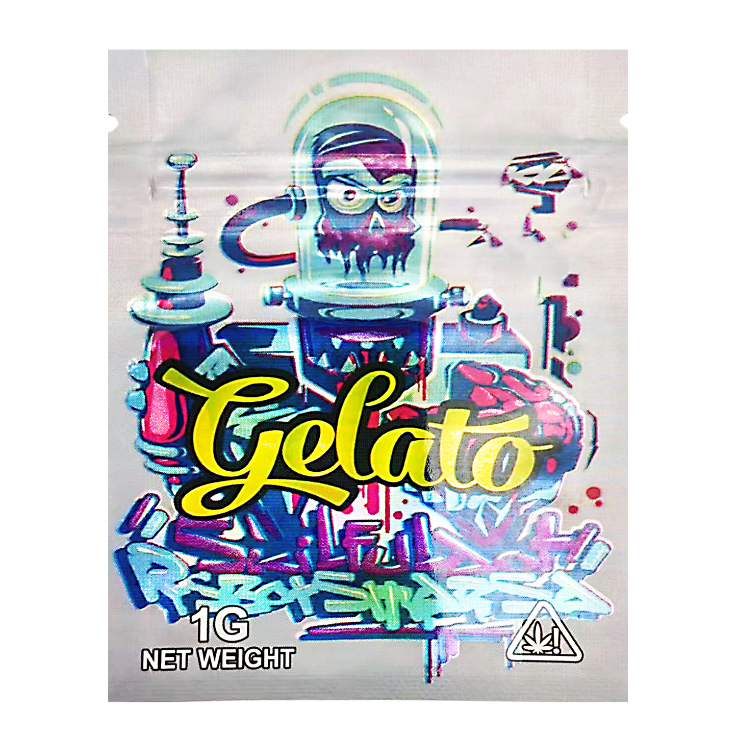1g Exotic Mylar Bag - Gelato Robot Swarza (100 Count)