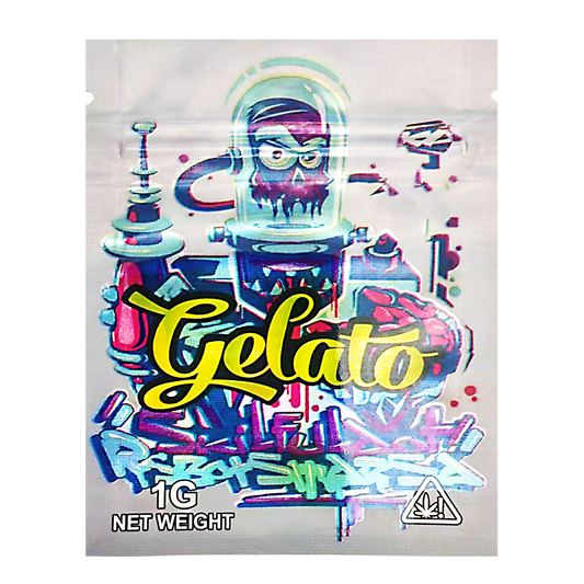1g Exotic Mylar Bag - Gelato Robot Swarza (100 Count)