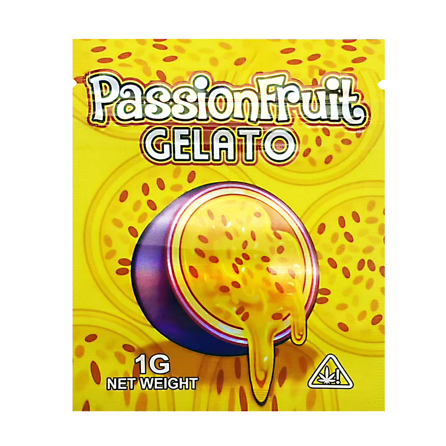 1g Exotic Mylar Bag - Passionfruit Gelato (100 Count)