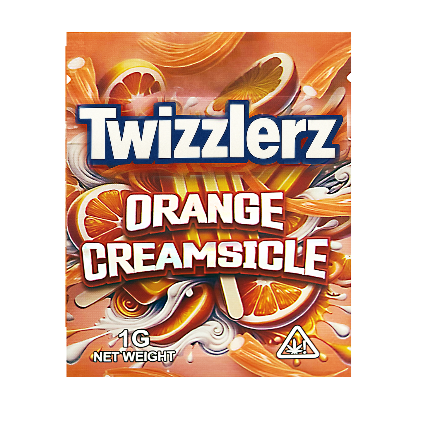 1g Exotic Mylar Bag - Twizzlerz Orange Creamsicle (100 Count)