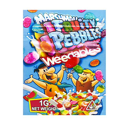 1g Exotic Mylar Bag - Marshmallow Fruity Pebble Weedables (100 Count)